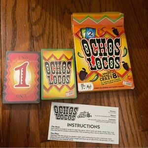 Endless Games OCHOS LOCOS Card Game Spiced Up Crazy 8's English / Spanish Age 7+